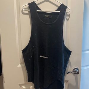 Darc Sport I Am The Storm (Drop) Tank in Pigment Black